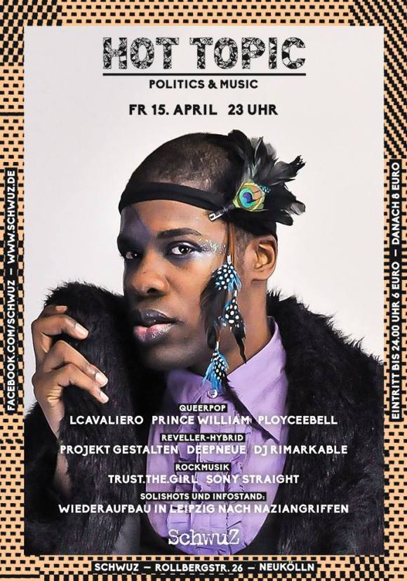 LCavaliero HOT TOPIC SchwuZ Berlin April 2016
