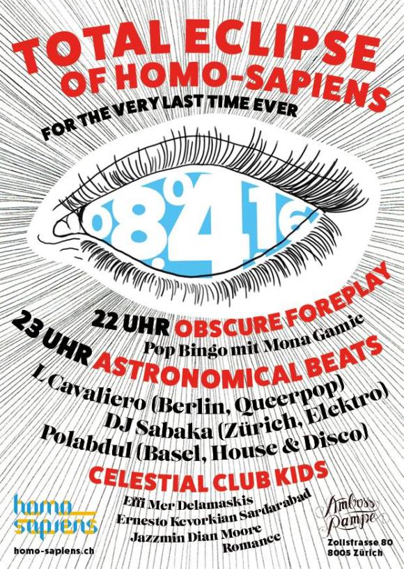 Totale Eclipse Homo-Sapiens Amboss Rampe Zürich LCavaliero